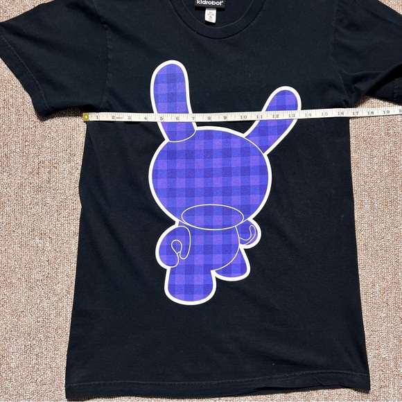 KidRobot Black/Purple Dunny T Shirt Limited Edition Mens Small Made in USA - Picture 3 of 10